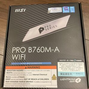 (ほぼ未使用)マザーボード PRO B760M-A Wi-Fi Intel 12,13,14世代CPU対応 保証書あり