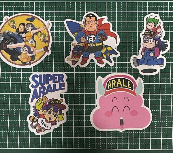Dr.スランプアラレちゃんステッカー シール 防水