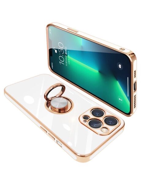 新品 未使用 iPhone13 Pro Max ケース リング付き 360°回転 スタンド