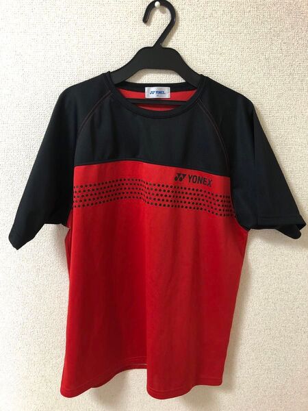 YONEX ヨネックス バドミントンウェア Tシャツ レッド ブラック 練習着