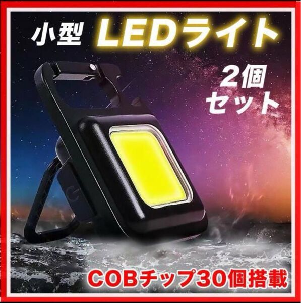 小型LEDライト 2個セット キャンプ アウトドア 防災グッズ
