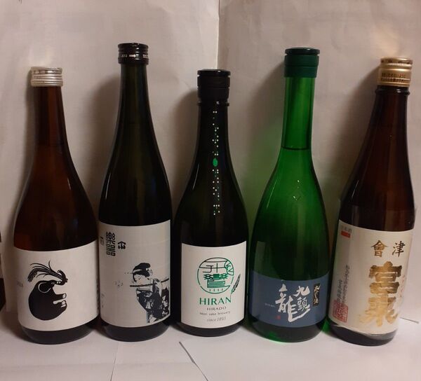 期間限定商品 楽器正宗純米酒 飛鸞にこまる 山形正宗 稲造 九頭龍冷やし酒 會津宮泉純米酒 火入 5本セット 各720ml