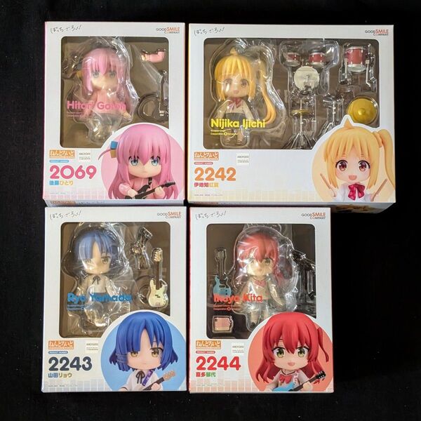 【新品】4個セット ねんどろいど ぼっち・ざ・ろっく! 結束バンド(後藤ひとり・伊地知虹夏・山田リョウ・喜多郁代)