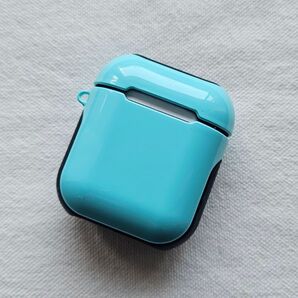 AirPods 1/2 ハイブリッド ケース カバー スカイブルー