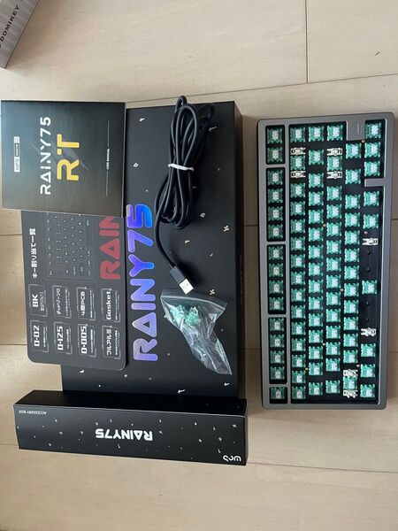 WOBKEY Rainy 75 HE Lite ナチュラルグレー ラピッドトリガー ゲーミングキーボード