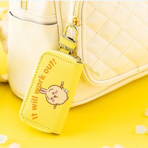 キーホルダー付き小物入れ イエロー ウサギ It will work out!