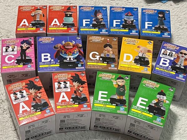 ドラゴンボール 一番くじ 14種セット ランチ 亀仙人はノーマルバージョン 悟空は通常と紫胴着