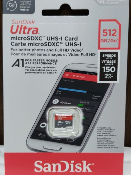 新品 SanDisk Ultra microSDXC マイクロSDカード 512GB マイクロ SD サンディスク