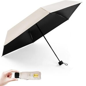Hommily 日傘 おりたたみ傘 超軽量 UVカット 折りたたみ傘 晴雨兼用 収納ポーチ付き