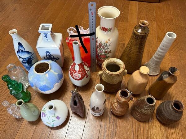 花瓶 花器 陶器 花入 壺 置物 21点セット 中古品ですので状態をご理解頂ける方お願い致します