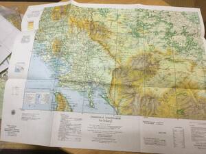  Thai * Cambodia map [CHANGWAT CHANTH ABURI( tea ntab Lee prefecture )]1986