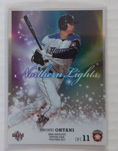 【美品】大谷翔平 北海道日本ハムファイターズ BBM2017 日本ハムインサートNL1 ドジャース エンゼルス Ohtani