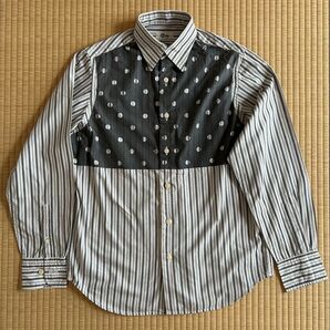 Div 長袖シャツ ストライプ シャツ 長袖 綿100%