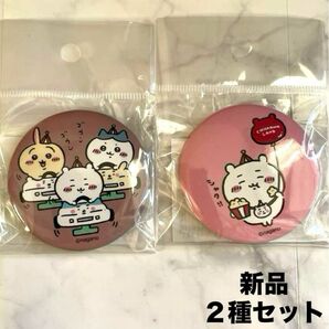 新品未開封 ちいかわ ちいかわらんど 缶バッジ 2種セット うさぎ ハチワレ 正規品