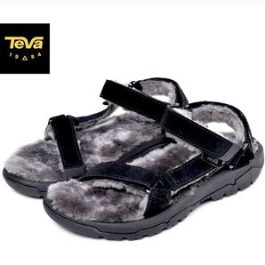 ☆TEVA テバ☆ハリケーン シェアリング HURRICANE SHEARLING メンズ27.0cm ブラック モフモフ