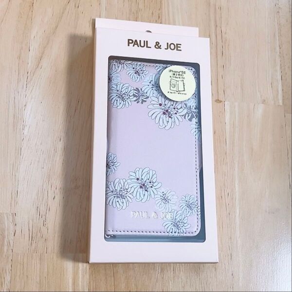 新品 PAUL&JOE ポール&ジョー クリザンテーム 花柄 iPhoneケース スマホケース 手帳型 ピンク