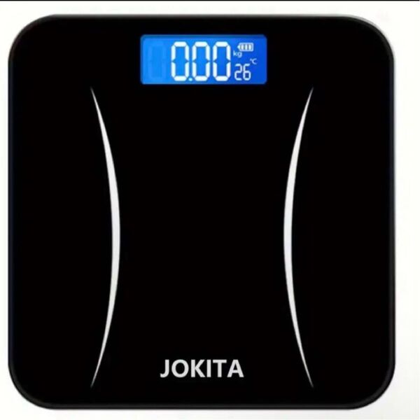 JOKITA 体重計 ホワイト180KG LCDスクリーン
