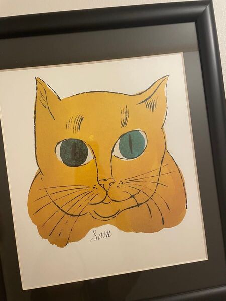 絵 猫 絵画 アンディウォーホル サムという名の猫