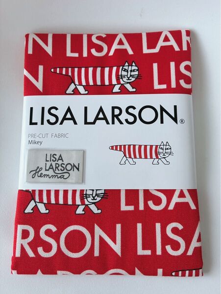新品 Lisa Larson リサラーソン 生地 108cm × 50cm 綿100% 生成 マイキー