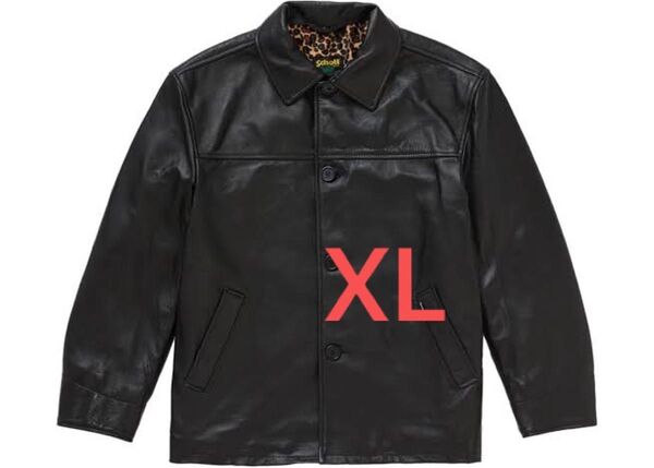 Supreme x Schott Leather Car Coat xl レザーコート レザージャケット