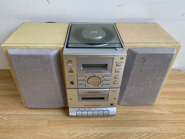 値下げなし HITACHI CDX-200 CDラジカセ