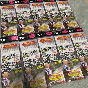 【16】ダイワ 快適落とし込み6本針 10個セット ハリス16号