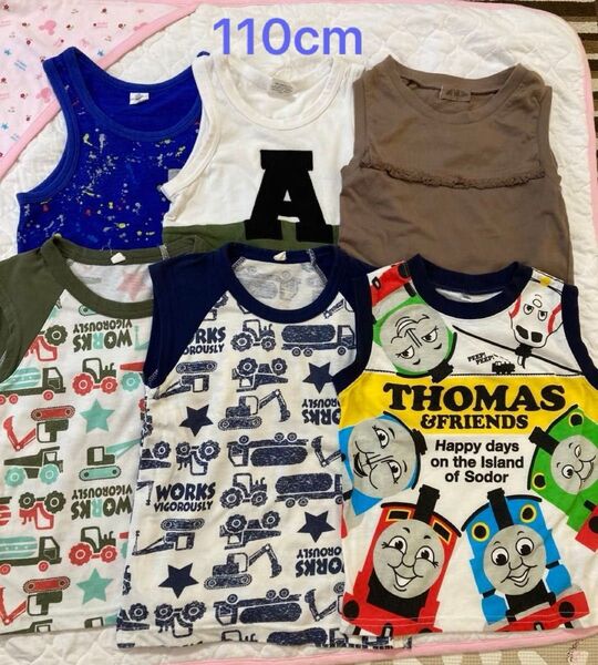 110cm 夏服子供服タンクトップ ノースリーブ まとめ売り トーマス