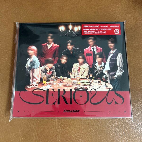 初回盤B Snow Man CD+DVD/SERIOUS