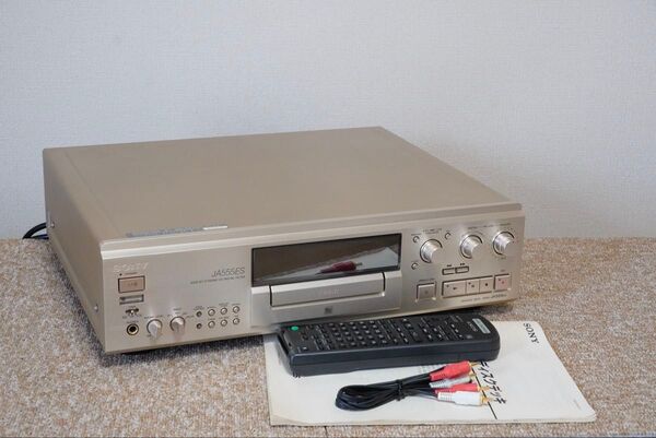 ☆ 超美品 ☆ SONY MDS-JA555ES ESシリーズフラッグシップ最終モデル 高音質MDデッキ 動作品 リモコン付
