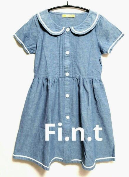 美品 Fi.n.t フィント 丸襟 半袖 ワンピース ガーリー