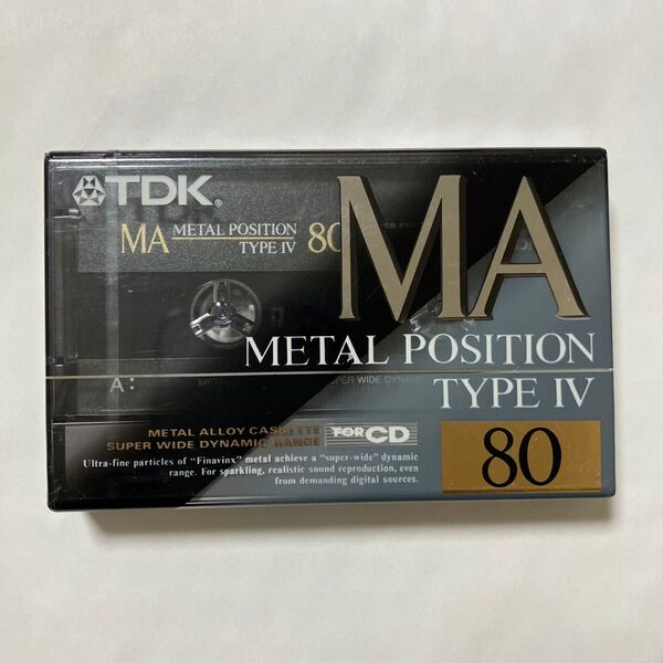 TDK MA メタルポジション TYPEⅣ 80分 カセットテープ 未使用