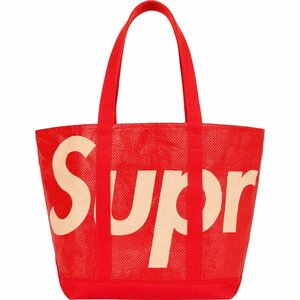 希少★新品本物【RED】★Raffia Tote Bag ラフィア トート バッグ Box 限定品 正規店購入 シュプリーム 入手困難 Supreme 2020S/S