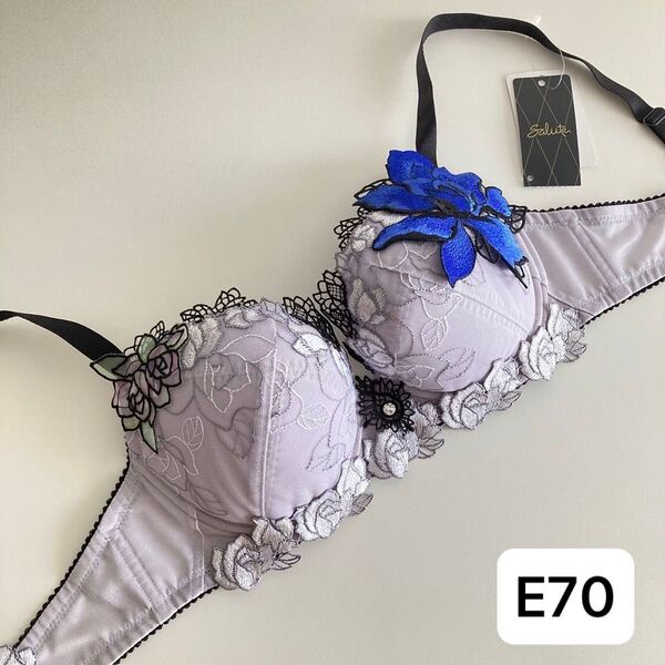 ワコール サルート E70ブラジャー単品 GY 76 P-upブラ