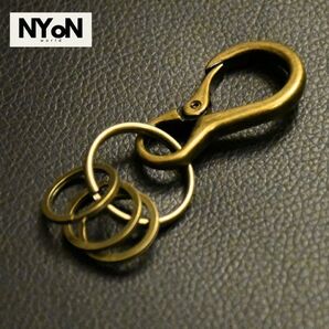 ヴィンテージカラビナ 3連リング 古着 アメカジ 腰元 おしゃれ バイク Y2K アメリカ