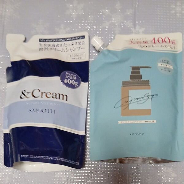 &Cream & cocone シャンプー 詰め替え 2点セット 泥クリームシャンプー