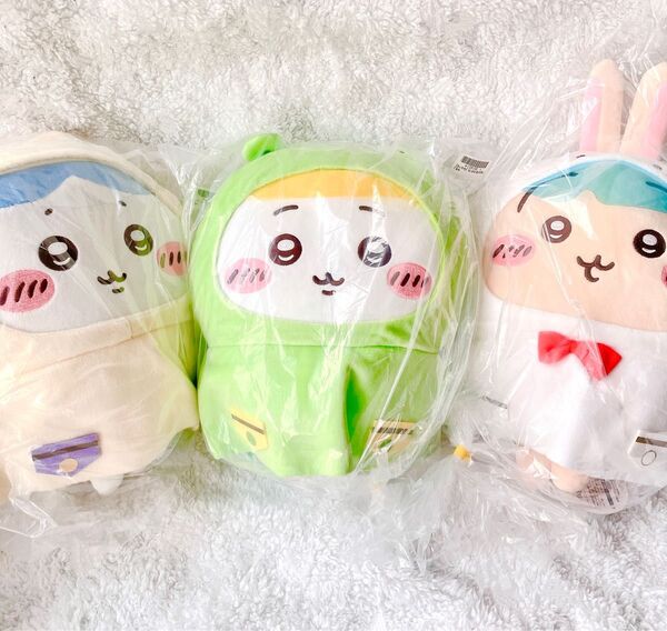 ちいかわ 雨の日BIGぬいぐるみ 全3種 コンプリート セット