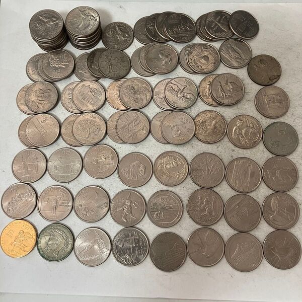 アメリカ 25セント 州 記念 まとめ 硬貨 コイン 88