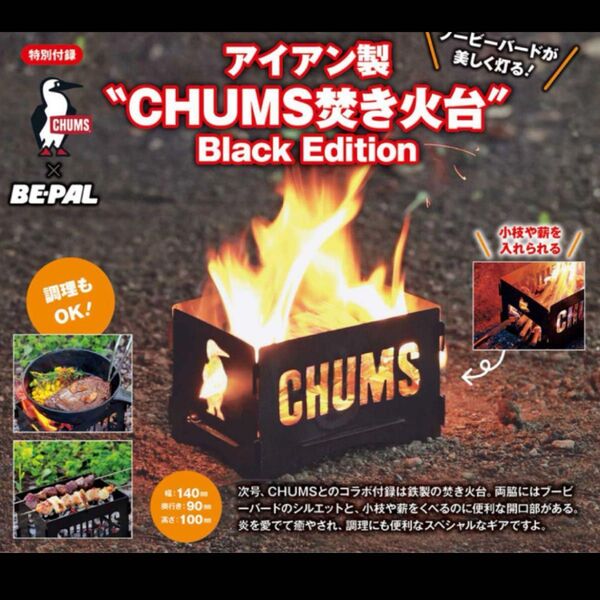 アイアン製 “CHUMS焚き火台”