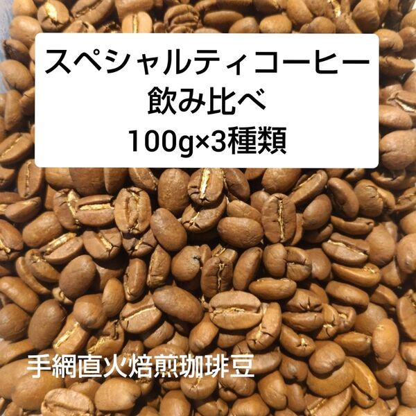 手網直火焙煎珈琲豆100g3種