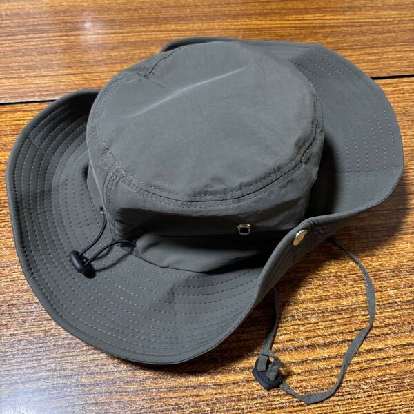 新品 帽子 ハット アウトドア バケットハット キャンプ 登山 折りたたみ UV カーキ
