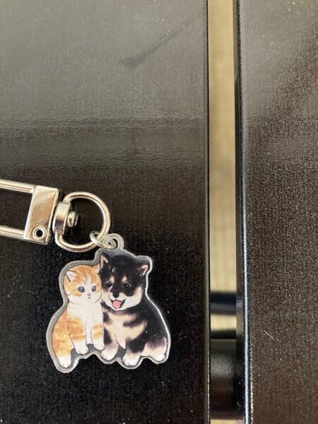 モフサンド アクリルキーホルダー 黒柴くんといっしょ