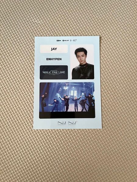 ENHYPEN JAY ジェイ ステッカーシート 阪急三番街 限定 ノベルティ シール ヌー茶屋町 ヘップファイブ 非売品