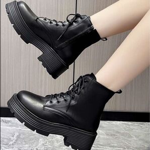 ブーツ ローファー ブラック パンクブーツ