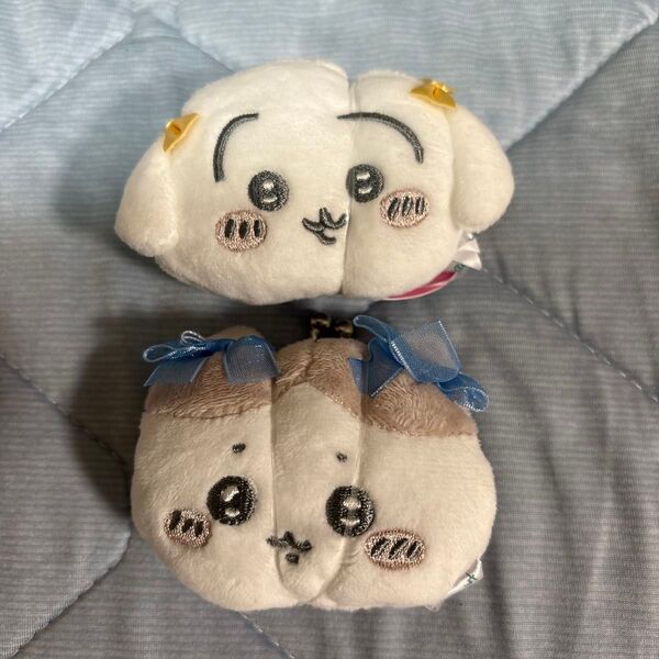 ちいかわミニがまぐち〜リボン〜ハチワレ&うさぎプライズ品 未使用品 2点セット