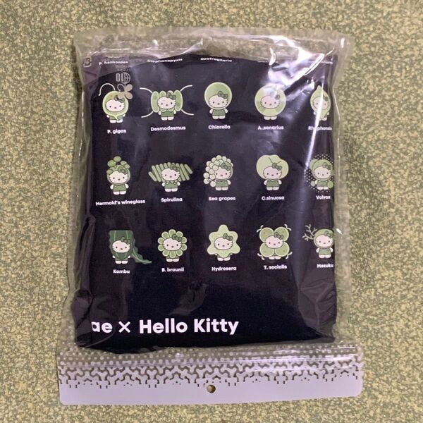 大阪関西万博 Expo2025 万博 日本館 ハローキティ Hello Kitty Algae 藻類 Tシャツ ブラック Lサイズ