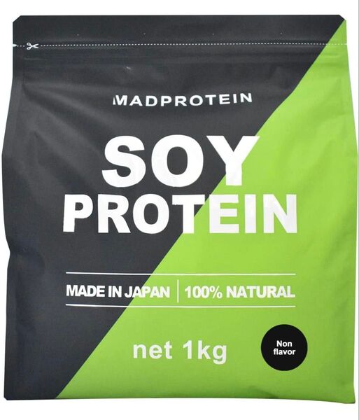 MAD PROTEIN ソイプロテイン 1kg プレーン ノンフレーバー 新品未使用 即購入○
