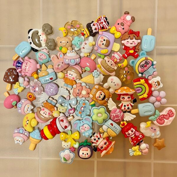 【おまけあり】まとめ売り セール レジン デコパーツ 無臭樹脂 100個+ 5号