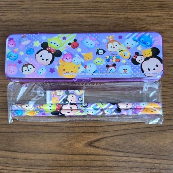 【未使用品】ディズニー ツムツム ペンケース&文房具セット