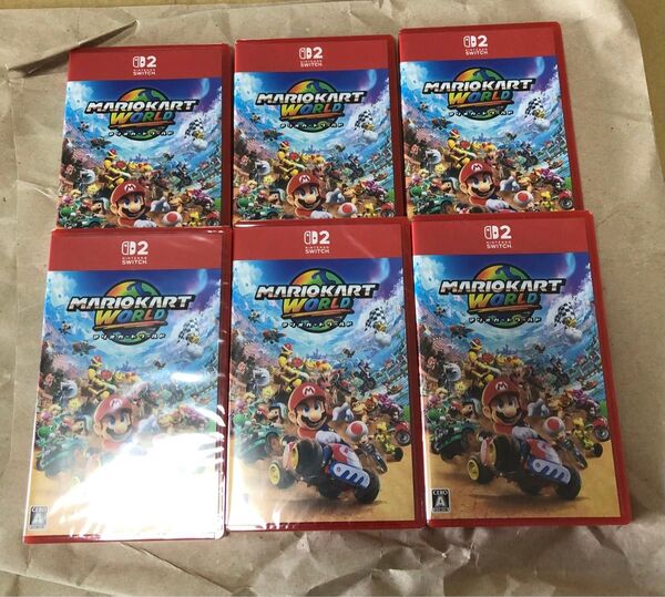 マリオカート ワールド Switch 2 新品未開封シュリンク付き 6枚セット