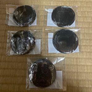 鬼滅の刃 柱稽古編 全幕間画WEBくじ B賞メタリック缶バッジ5点セット 玄弥 あおい お館様 産屋敷 行冥